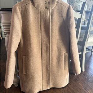 J. Crew City Coat with Button Neck